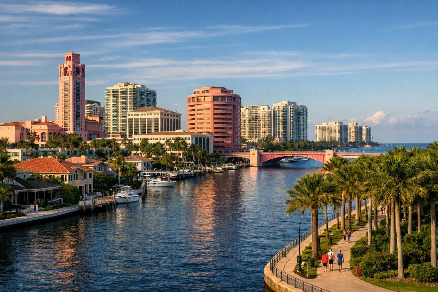 Boca Raton, FL waterfront along the Intracoastal Boca Raton, FL waterfront along the Intracoastal